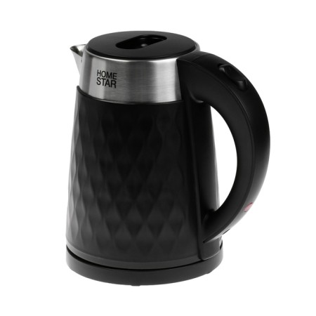 Electric kettle Homestar HS-1021, plastic, Metal flask, 1.7 l, 1500 watts, black-1