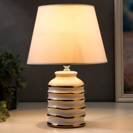 Table lamp 16610/1wt E14 40W white-gold 20x20x32.5 cm Risalux-1