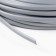 Smooth artificial rattan 8 mm 100 m crescent (silver metallic)