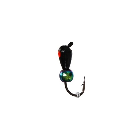 Mormyshka drop, red eye + chameleon ball, weight 0.4 g-1