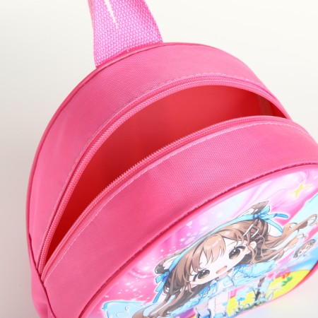 Baby backpack on lightning, "chosen", pink color-4