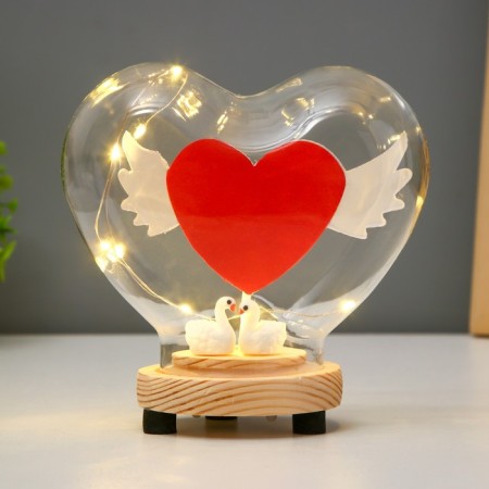 Narrh Naughter "Heart" LED from batteries 3xlr44 13x7.2x12 cm Risalux