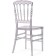 Plastic stool Chiavari 1 plastic, transparent 40x45x90 cm