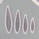 Cutters for polymer clay "leaflets" set 4 pcs 6x1.2 cm 8x1.6 cm 10x2.1 cm 12x2.5 cm