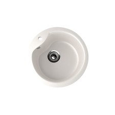 Мойка кухонная Ulgran U102-331, d=480 мм, цвет белый
