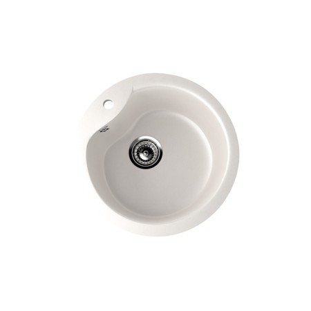 Kitchen Washing Ulgran U102-331, D = 480 mm, white color