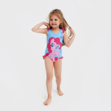 Children's swimsuit "Pinkie Pie", my little pony, height 122-128 (34), blue-3