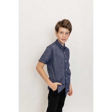 Surchachka upper for boys, height 146-152 cm, blue color-4