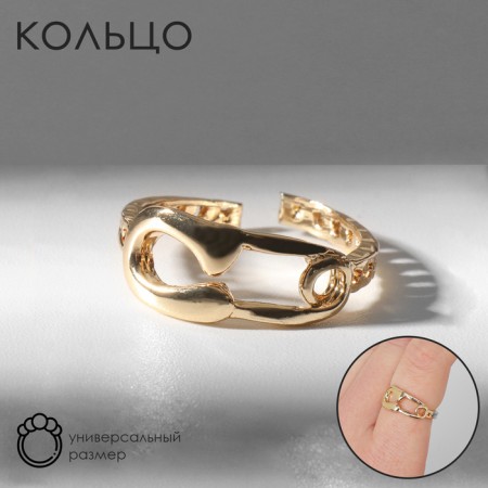 Ring "Bulavka" trend, color gold, dimensionless
