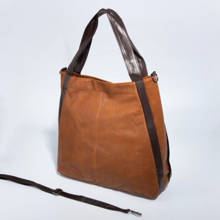 Love bag with lightning, brown color-2