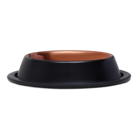 A bowl with a non -slip base, 225 ml, antique silver/bronze-1