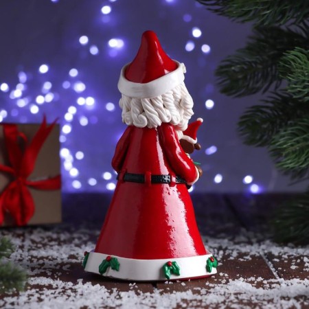 Christmas tree decoration "Santa Claus with a curly beard" 10x19 cm, mix-2