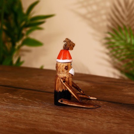 Souvenir "Monkey" hanging paws, wood 12 cm-4