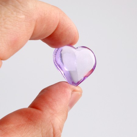 Plastic sores are decorative, set of 100 pcs., Size 1 pc. - 2 × 2 cm, purple color-7