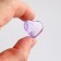 Plastic sores are decorative, set of 100 pcs., Size 1 pc. - 2 × 2 cm, purple color