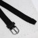 Gift set, 3 belts, braid, buckle metal, black color