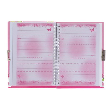 Notebook in a gift box, on a lock, A6+, 50 sheets, line "Flowers", mix-4