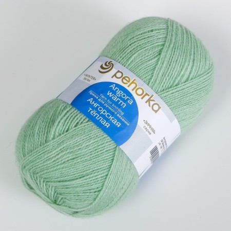 Yarn "Angora Warmar" 40% wool, 60% acrylic 480m/100g (09 green apple)-1