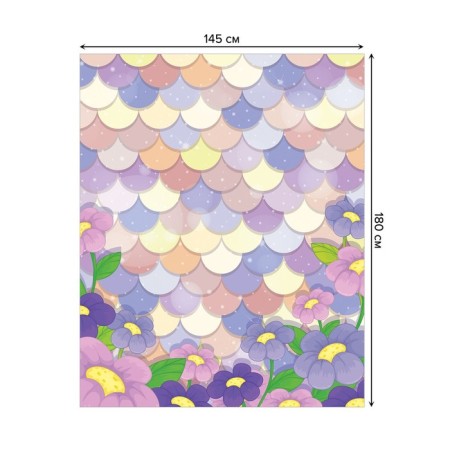 The tablecloth "Fairy Tale", rectangular, Saten, size 145x180 cm-1
