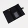 Women's wallet on the button, black color