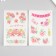 Stick paper "Fragrant flowers" set of 6 sheets 18.6x10 cm