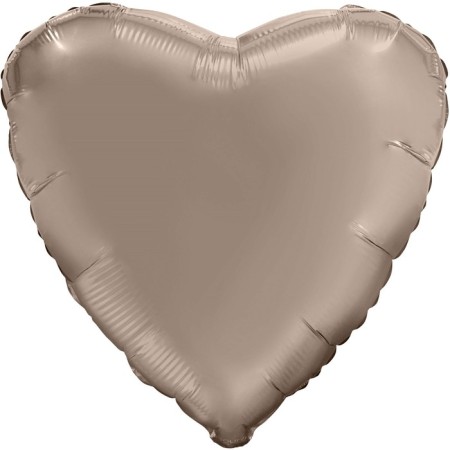 Foil ball 30 "Mystic cream", heart, individual packaging