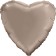 Foil ball 30 "Mystic cream", heart, individual packaging