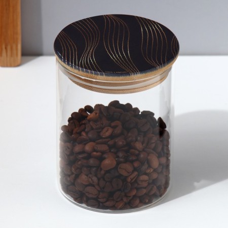Bank for storage "Geometry", 450 ml-1