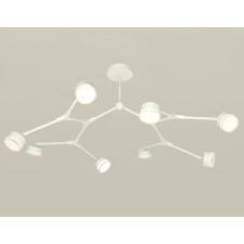 Комплект подвесного поворотного светильника с акрилом Ambrella light, Traditional DIY, XB9059250, 8хGX53, цвет белый песок, белый матовый, прозрачный