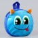 Baby plush backpack for a boy, round "Montrustrik", 18 × 18 cm