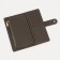 Women's wallet on the button, khaki color