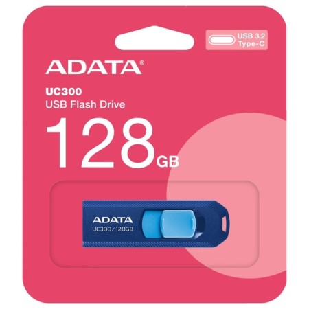 A-DATA 128GB Type-C UC300 Acho-UC300-128G-RNB/BU USB3.2 Blue/Blue/Blue-1