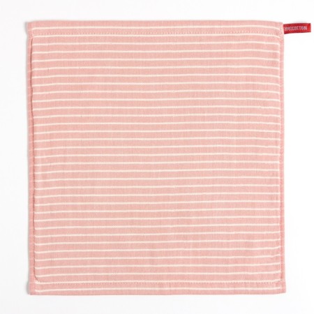 Daillean Napkin "strip" color -pink 35*35 cm, 100% cotton-1