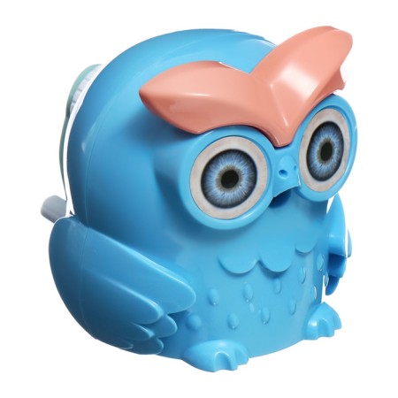 Mechanical sharpener with the container owl blue-9