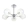 Ceiling EVOLUCE lamp. Sle102702-05. Giorte. 5x40 W, E14, 61x61x33.5 cm, chromium color