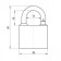 A hinged APECS PD-03-30, D = 5 mm, cast-iron
