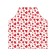 Apron of a kitchen with a photo print "hearts", adjustable, size OS
