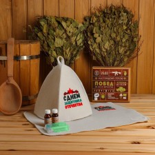 Set for a bathhouse in a gift box 