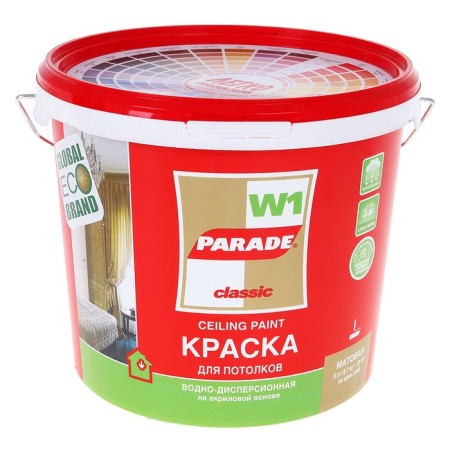 Acrylic paint for Parade w1 ceilings white matte 5l