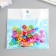 Beads for creativity plastic "flat multi -colored" set of 50 pcs 0.6x1.1x1.1 cm