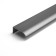 Penfois handle Cappio RT002, L = 600 mm, m/o 480 mm, color gray color