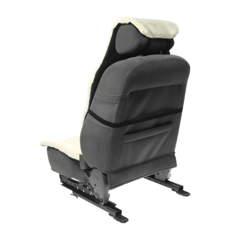 Kitty on the seat Matechi Warmly Line, fur, 137 x 55 cm, white-2
