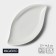 Porcelain dish Magistro "Rook", 27 × 14.5 cm, white color