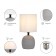 RIVOLI SHERON 1CHA14, 40 W Cramics Table lamp with a lampshade