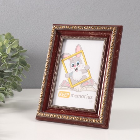 Photo frame Plastic "Babylon" 10x15 cm, red-borded-1