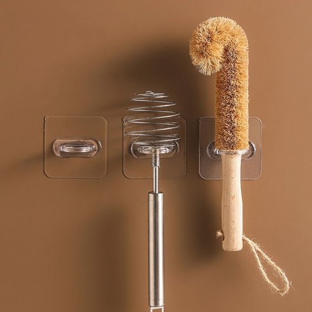 Holder with an adhesive surface of the tundra, d = 25 mm, 68x68 mm, transparent-7