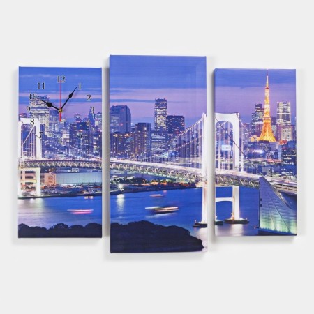 Watching, modular, series: City, "Lumining Bridge", 60x80 cm