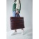 Zipper bag with zipper, burgundy color