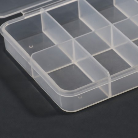 Organizer for decor, with a suspension, 11 cells, 14.5 × 8 × 1.7 cm, the color is transparent-4