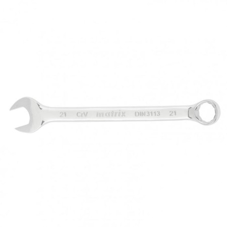 Combined key Matrix 15165, 21 mm, polishing chrome